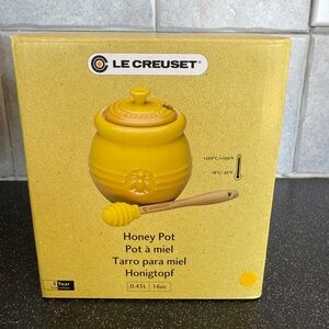 Le Creuset Mustard Honey Pot with Dipper